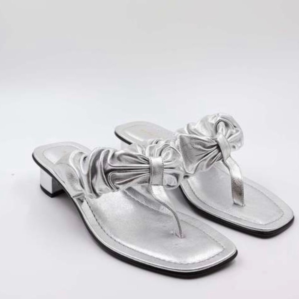 Maguire Pistoia Slide Silver sz 39